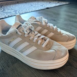 Adidas Gazelle Platform Gray/White